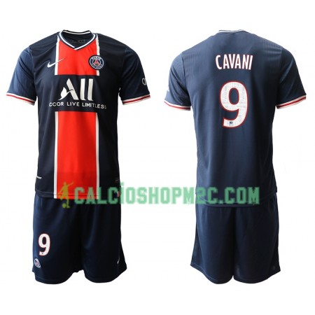 Paris Saint Germain Edinson Cavani 9 Bambino Maglia Prima 2020/2021 Manica Corta (+ Pantaloncini)